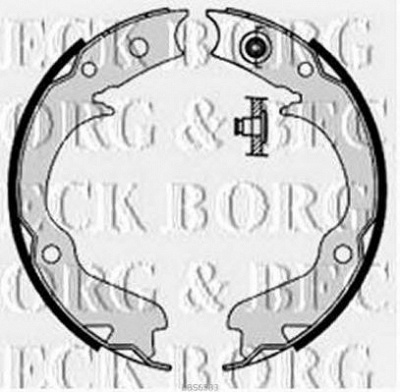 BORG & BECK bbs6383 -  Комплект тормозных колодок
